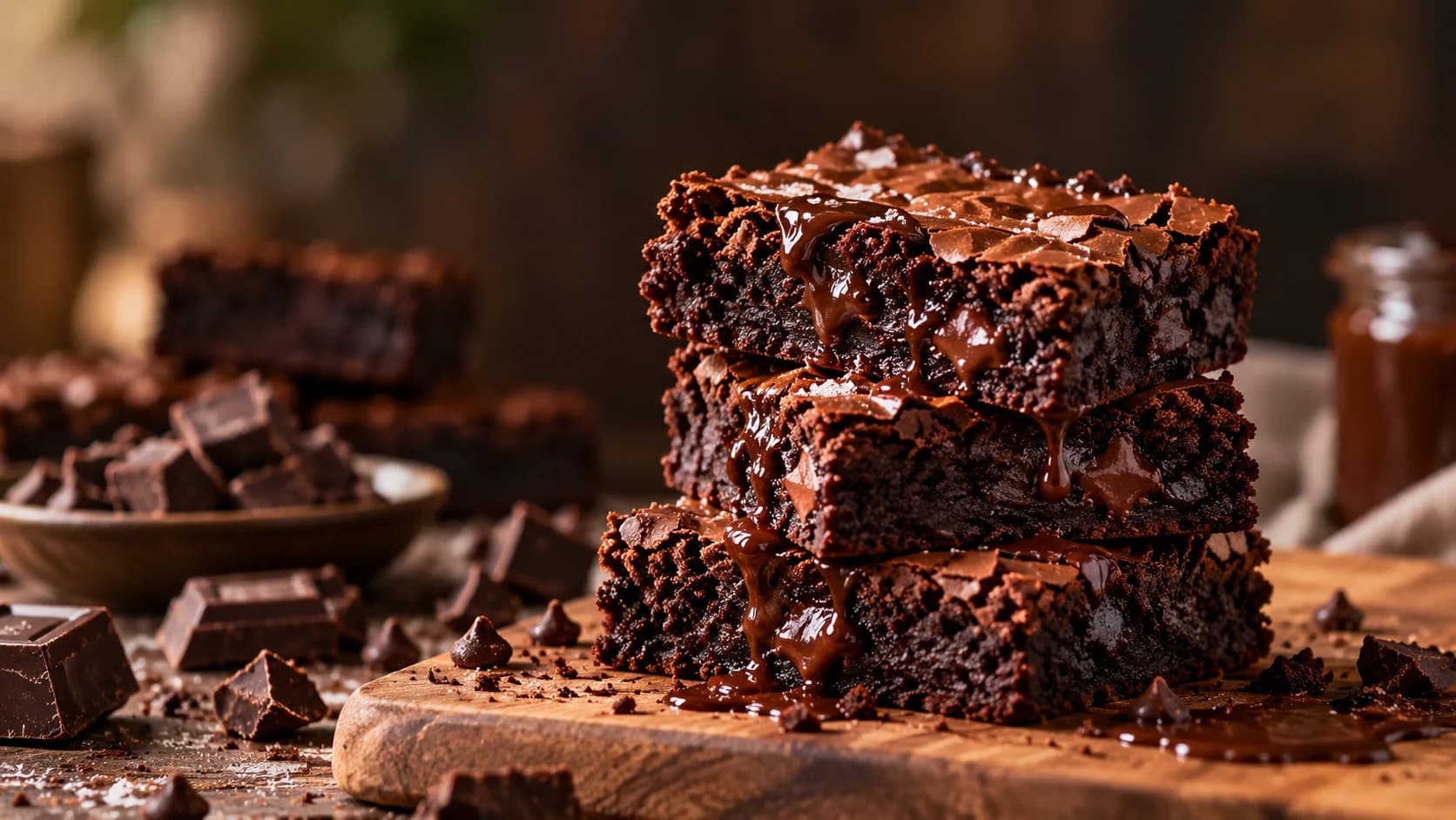 Freshly baked homemade desserts including brownies, blondies, and custom cakes in Coimbatore